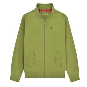 Lambretta Mens Target Shower Resistant Hoodie / Olive